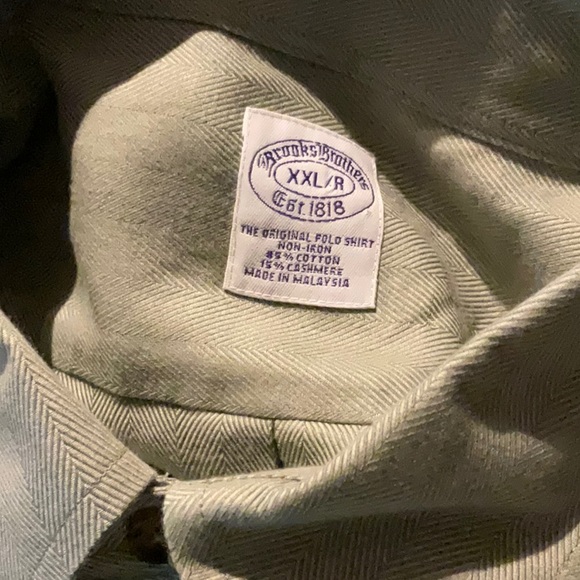 Brooks Brothers The Original Polo Shirt Fit All Cotton Size XXL /R NON-IRON - Picture 8 of 10